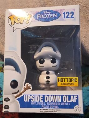Disney Upside Down Olaf Vinyl Figure - White/Black #122